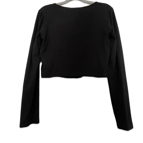 calvin klein double ruche square neck stretch crop top size Medium new - Picture 7 of 9